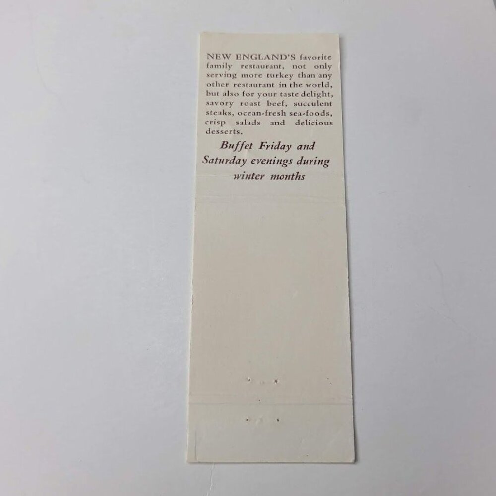 Front Strike Matchbook Cover Green Ridge Turkey Farm Restaurant Lounge Nashua NH - Picture 5 of 5